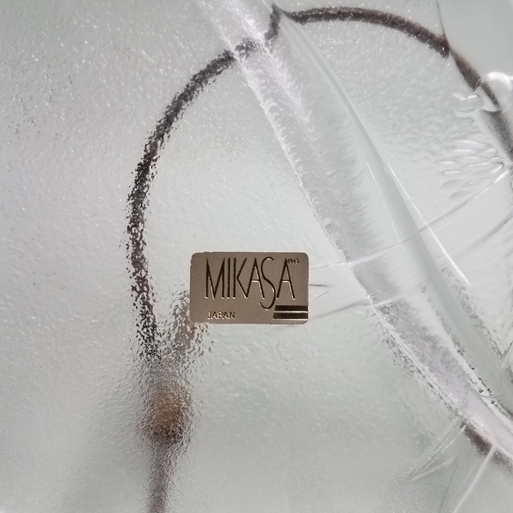 NWT Mikasa Crystal Relish Dish Holiday Bells - Picture 5 of 8